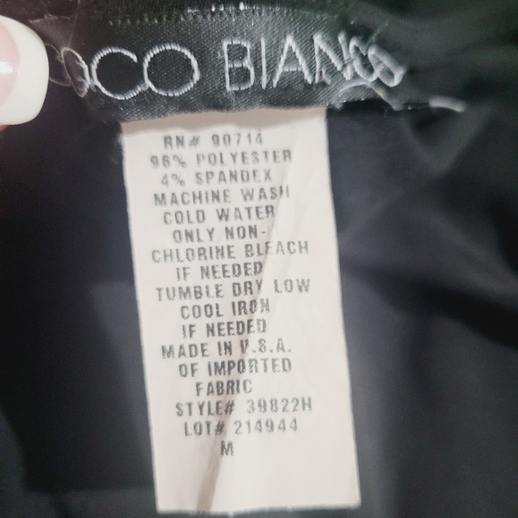 Coco Bianco Women’s Size M Multicolor Paisley Print Zip Front Blouse Made In USA - Picture 9 of 10